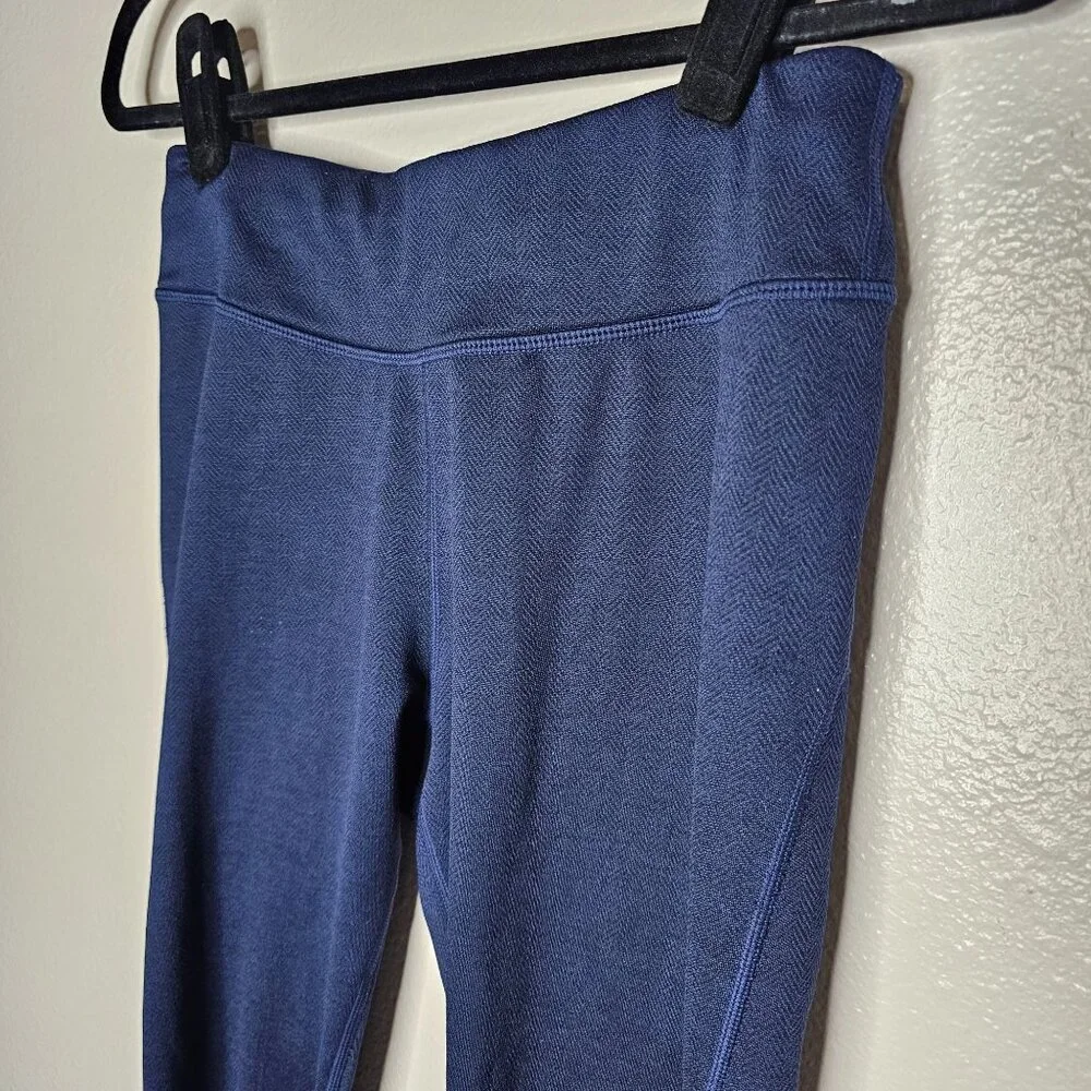 Title Nine S Navy Blue Eighth Day 2.0 Tights Athletic Leggings Gym Yoga Active - Picture 3 of 7